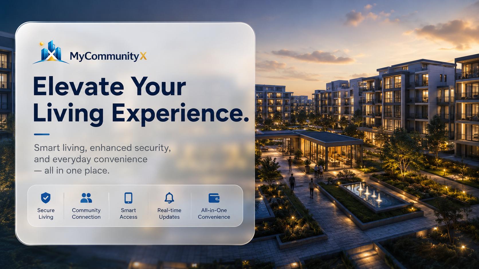 MyCommunityX community connection smart society banner